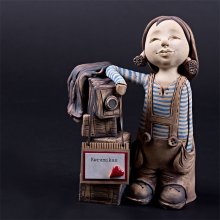 Fotografka - keramická socha