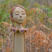 Navždy dívka - keramická socha i do zahrady, 97cm